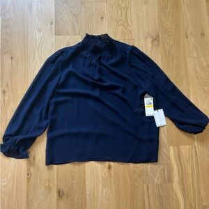 1. State Elegant Navy Blue Women's Top Size M